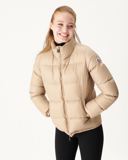 Ekstrem Kulde Vattert Dunjakke Beige Cardiff Jott